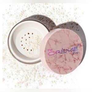 🍒 The Crème Shop Rose Quartz Illuminating Setting Powder Pink Glow 💖✨